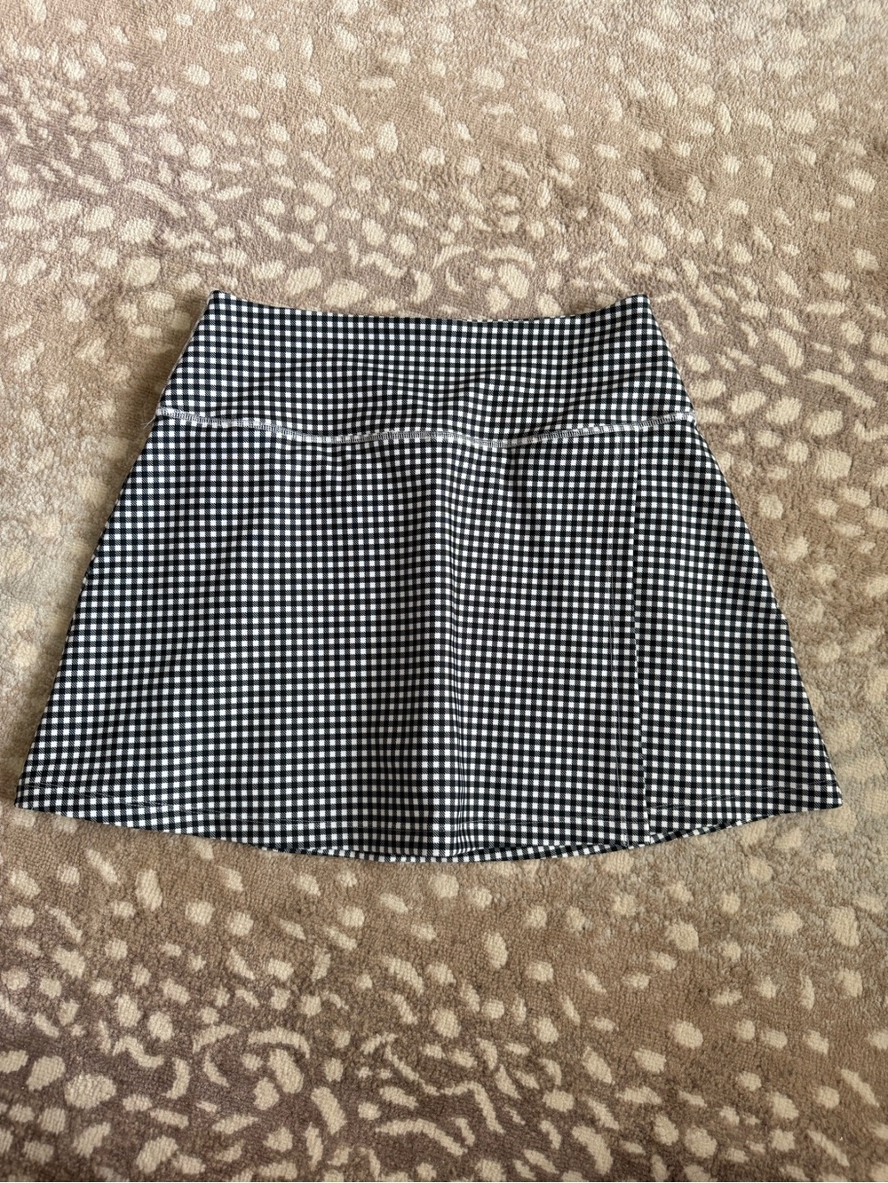 Abercrombie & Fitch YPB Black and White Gingham Athletic Skirt - NWOT